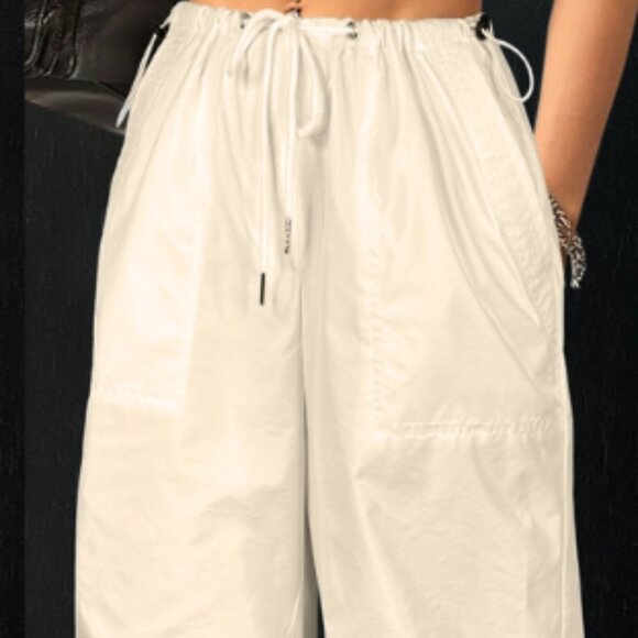 Unknown Pants - Beige Lightweight Khaki Drawstring Pants